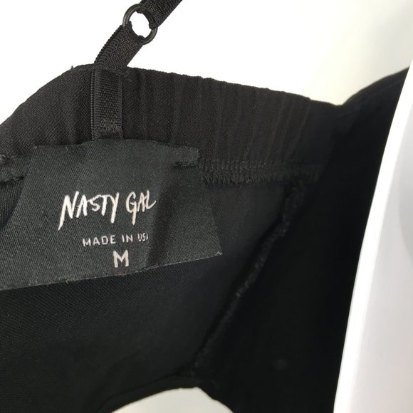 Nasty Gal Cutout Black Bustier Jumpsuit Size M - Picture 14 of 15